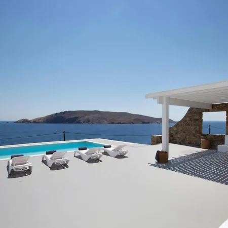 Villa Anemos Sea View Of Mykonos Merchia Beach